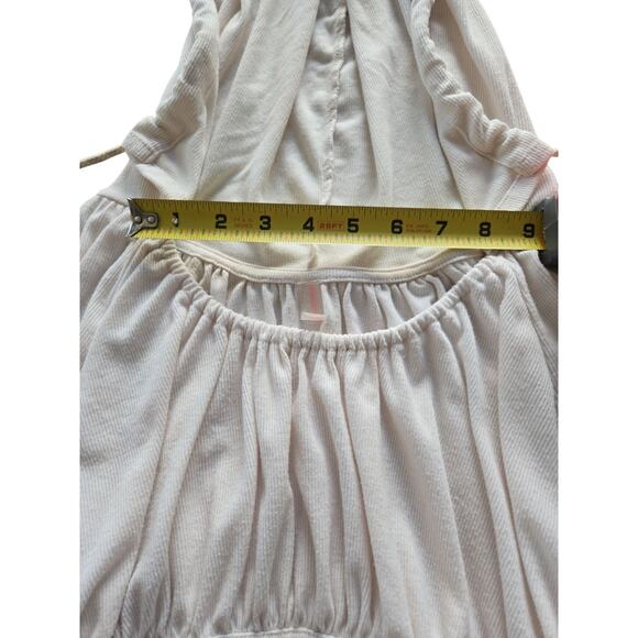 Womens Free People Movement Drawstring Hoodie White CLEAN Medium Off White - Picture 9 of 11